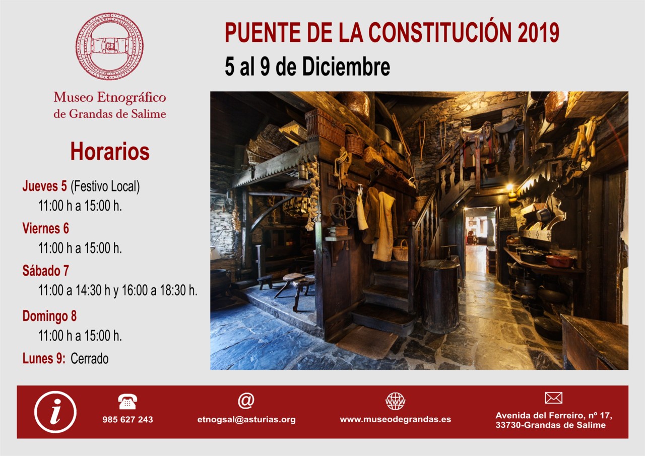 Horarios Puente de la Constitución 2019